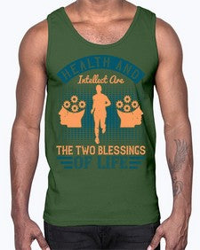 Health and intellect are the two blessings of life Style 36#- diabetes- Cotton Tank