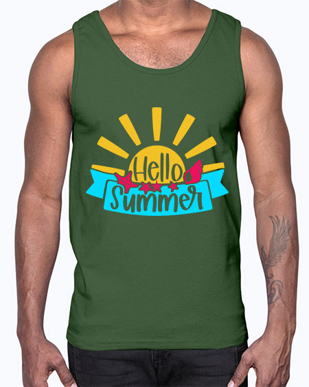 Hello Summer Style 38#- summer- Cotton Tank