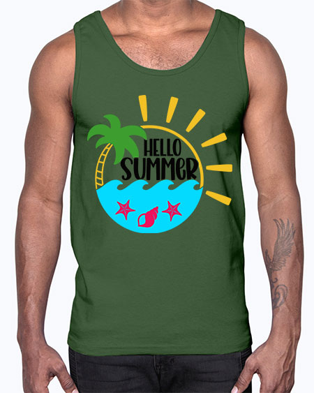 Hello Summer Style 40#- summer- Cotton Tank