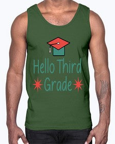 Hello Third Grade 345#- seventh grade- Cotton Tank