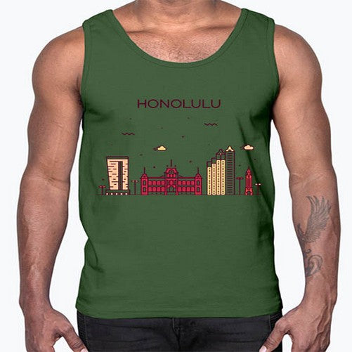 Honolulu 906#- cities- Cotton Tank