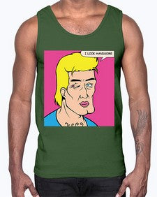 I Look Handsome 574#- art pop art- Cotton Tank