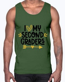 I Love My Second 367#- second grade- Cotton Tank