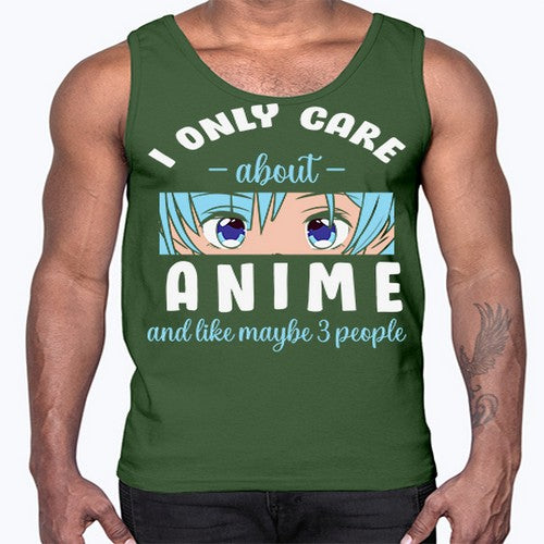 I Only Like People Anime Japanese 241#- anime- Cotton Tank