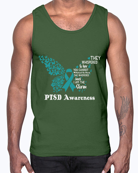 I am the storm PTSD 20#- PTSD- Cotton Tank