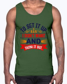 I dont want to set it up and think it out 105#- chess- Cotton Tank