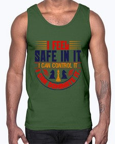 I feel safe in it I can control it I can dominate it 108#- chess- Cotton Tank