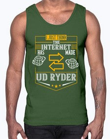 I just think the Internet has made us ryder 75#- internet- Cotton Tank