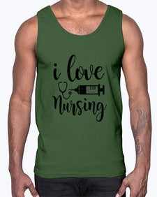 I love nursing 893#- nurse- Cotton Tank