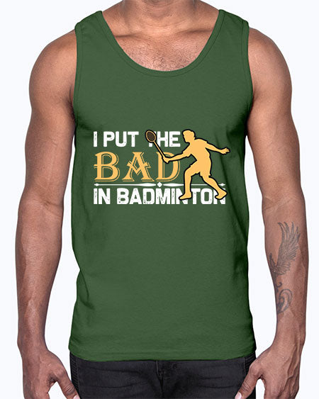 I put 1096#- badminton- Cotton Tank
