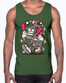 Ice Cream Truck 1173#- ice cream- Cotton Tank