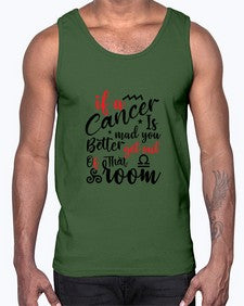 If A Cancer Is Mad You Better Get Out Of That Room 250#- cancer- Cotton Tank