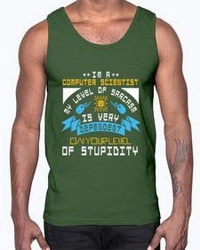Im a computer scientist my level of sarsasm is very 35#- computer- Cotton Tank