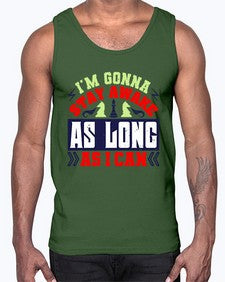 Im gonna stay awake as long as I can 120#- chess- Cotton Tank