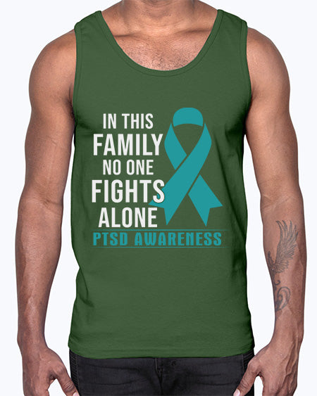 In This Family No One 17#- PTSD- Cotton Tank