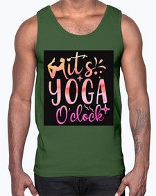 It s yoga O clock  345#- yoga- Cotton Tank
