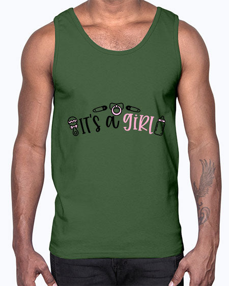 Its A Girl Style 355#- baby- Cotton Tank