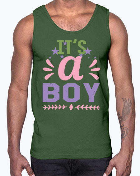 Its a boy Style 131#- baby shower- Cotton Tank