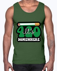 Its somewhere 674#- marijuana- Cotton Tank