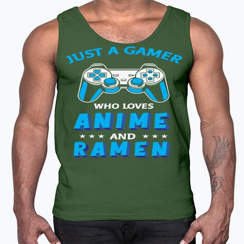 Just A Gamer Who Loves Anime and Ramen 262#- anime- Cotton Tank