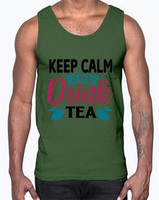 Keep Calm And Drink Tea 1259#- tea- Cotton Tank