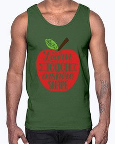 Learn Teach Inspire Shape Style 1044#- teacher- Cotton Tank