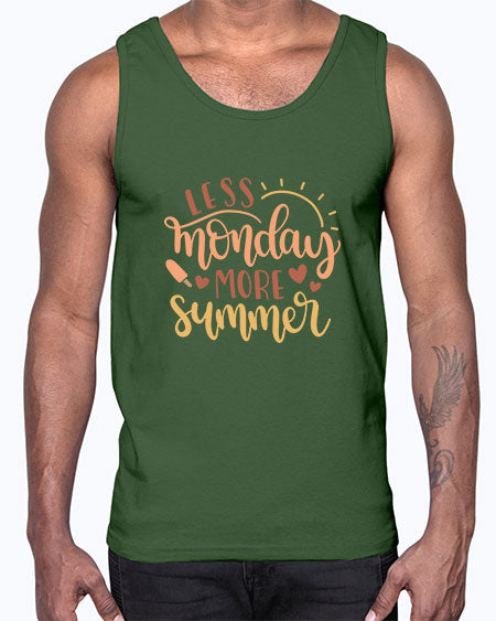 Less monday more summer 90#- summer- Cotton Tank