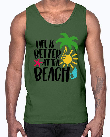Life Is Better At The Beach Style 34#- summer- Cotton Tank