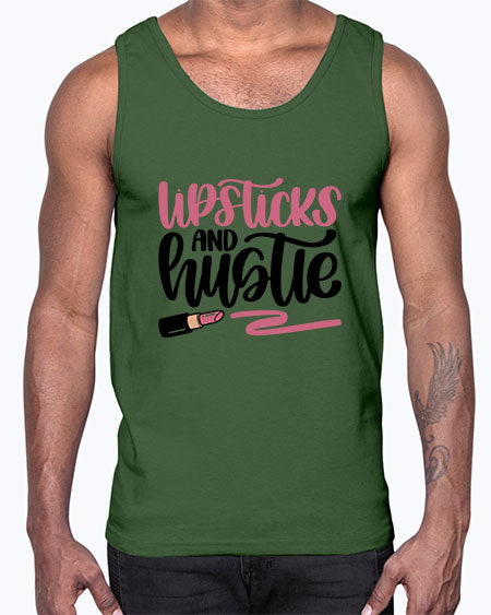 Lipstick And Hustie Style 58#-makeup Cotton Tank