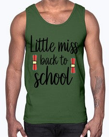 Little miss back to school 478#- general school- Cotton Tank
