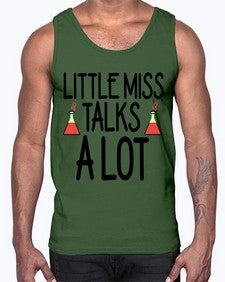 Little miss talks a lot 488#- general school- Cotton Tank