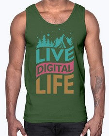 Live Digital Life 7#- internet- Cotton Tank