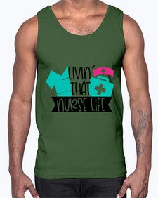 Livin That Nurse Life Style Style 1060#- nurse- Cotton Tank