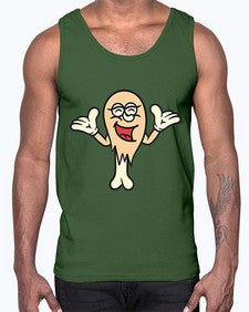 Lonesome chick 160#- cartoon food- Cotton Tank