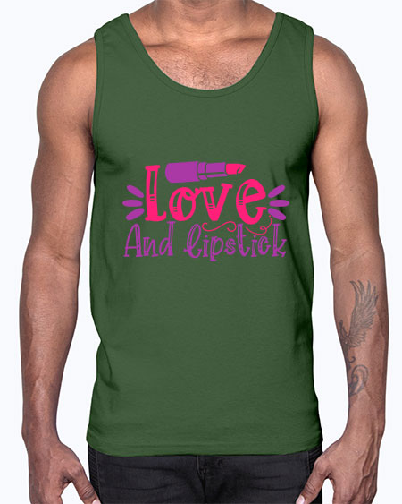Love And Lipstick Style 225#-makeup Cotton Tank