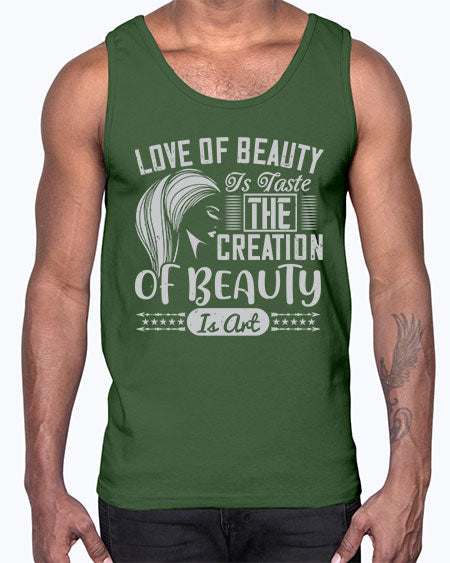 Love of beauty is taste The creation of beauty is art Style 196#-makeup Cotton Tank
