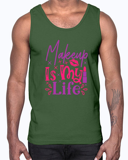 Makeup Is My Life Style 224#-makeup Cotton Tank