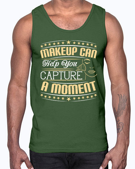 Makeup can help you capture a moment Style 195#-makeup Cotton Tank
