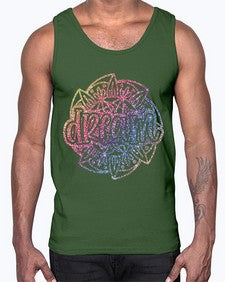 Mandala Dream Rainbow Glitter 760#- mandala- Cotton Tank