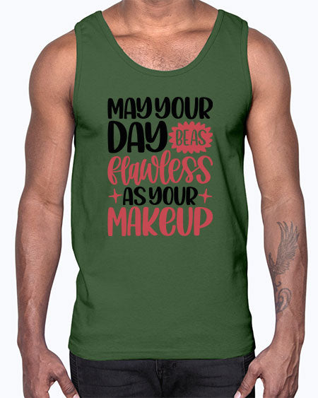 May Your Day Be As Flawless As Your Makeup Style 37#-makeup Cotton Tank