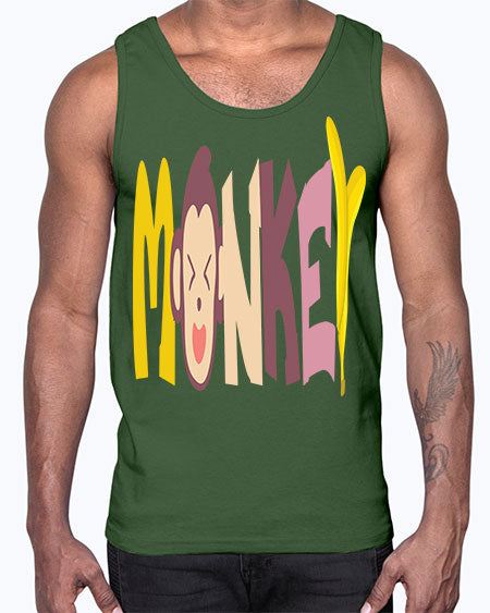 Monkey Banana 11#- monkey- Cotton Tank