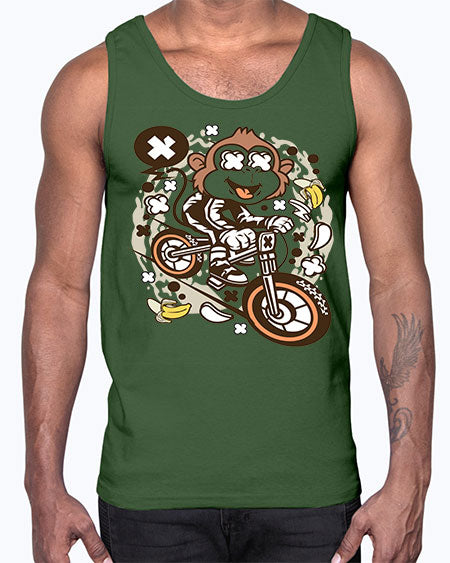 Monkey Downhill- monkey- Cotton Tank