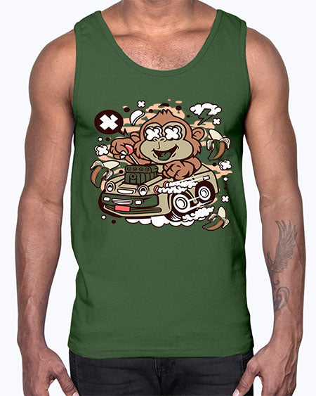 Monkey Hotrod- monkey- Cotton Tank
