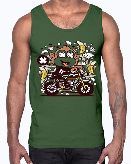 Monkey Motocrosser- monkey- Cotton Tank