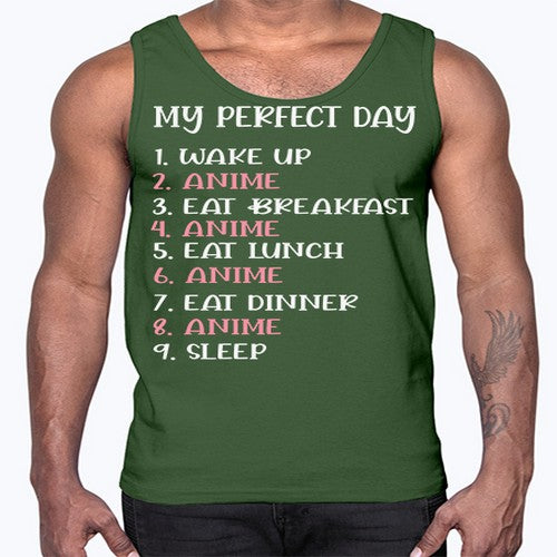 My Perfect Day Funny Kawaii Anime 269#- anime- Cotton Tank