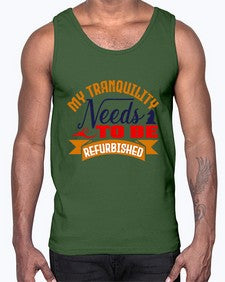 My tranquility needs to be refurbished 140#- chess- Cotton Tank