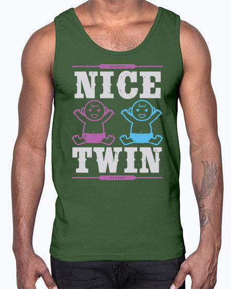 Nice Twin Style 167#- baby shower- Cotton Tank