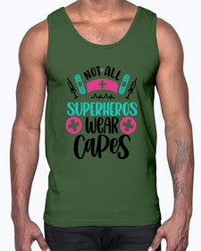 Not All Superheros Style Style 1138#- nurse- Cotton Tank