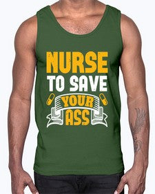 Nurse to save your ass Style 1203#- nurse- Cotton Tank