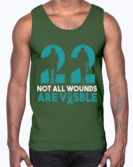 PTSD Awareness Month Support 10#- PTSD- Cotton Tank